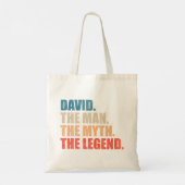 David The Man The Myth The Legend トートバッグ (裏面)