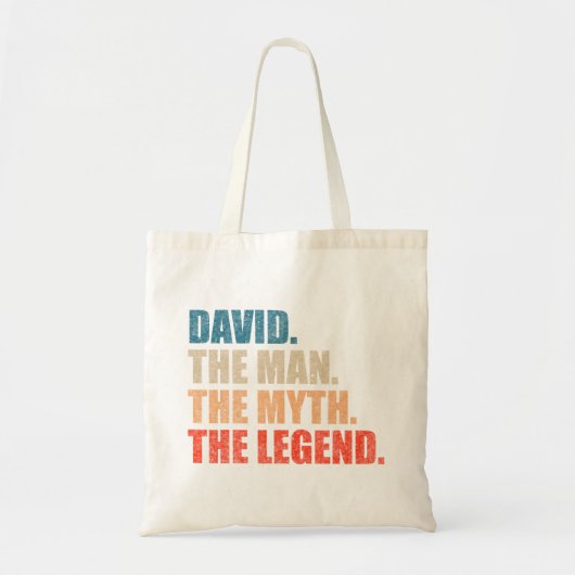 David The Man The Myth The Legend トートバッグ (正面)