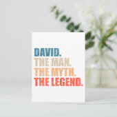 David The Man The Myth The Legend ポストカード (スタンド正面)