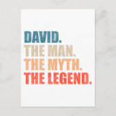 David The Man The Myth The Legend ポストカード (正面)