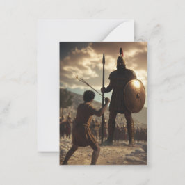 David vs Goliath：カード(空白の内部) ノートカード