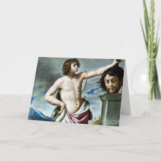 David With the Head of Goliath Fine Art Card カード