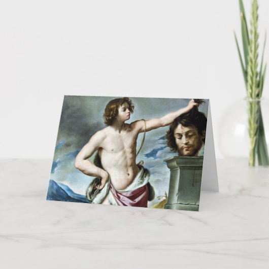 David With the Head of Goliath Fine Art Card カード (正面)