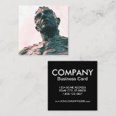 David Zahnによる合流点 スクエア名刺 (正面/裏面)