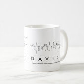 Davideのペプチッド名前のマグ コーヒーマグカップ (正面右)