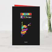 Davidic Dancerグリーティングカード カード (裏面)