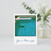 David's Pool 09iso カスタム 3dコンピュータアートポストカード ポストカード (スタンド正面)