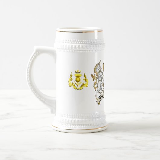 Davidson Clan Badge & Unicorn ビールジョッキ (左)