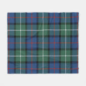 Davidson Of Tulloch Plaid フリースブランケット (正面(横))