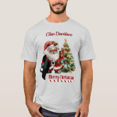 Davidson Scottie Dog Christmas Personalized  Tシャツ (正面)