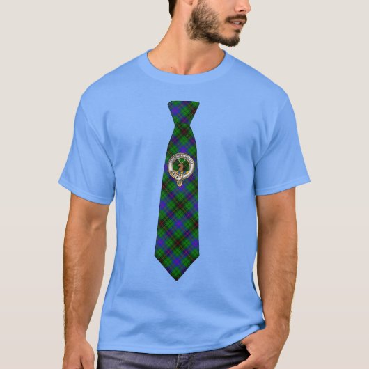Davidson Tartan Necktie w/Badge Tシャツ (正面)