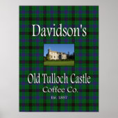 Davidson's Old Tulloch Castle Coffee Co. Poster ポスター (正面)