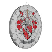 Daviesの家紋の紋章付き外衣 ダーツボード (正面左)