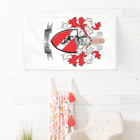 Daviesの家紋の紋章付き外衣 横断幕 (インサイチュ)