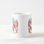 Daviesの紋章付き外衣-家紋 コーヒーマグカップ (中央)