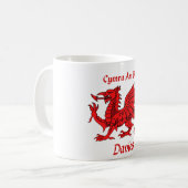 Daviesウェールズのドラゴン コーヒーマグカップ (正面左)