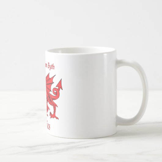 Daviesウェールズのドラゴン コーヒーマグカップ (右)