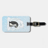 Davinおよびアニーペンギンの荷物のラベル ラゲッジタグ (正面横)