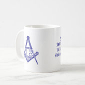 DaVinciの石大工のマグ コーヒーマグカップ (正面左)