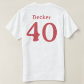 Davion Becker ジャージーシャツ Tシャツ (デザイン裏面)