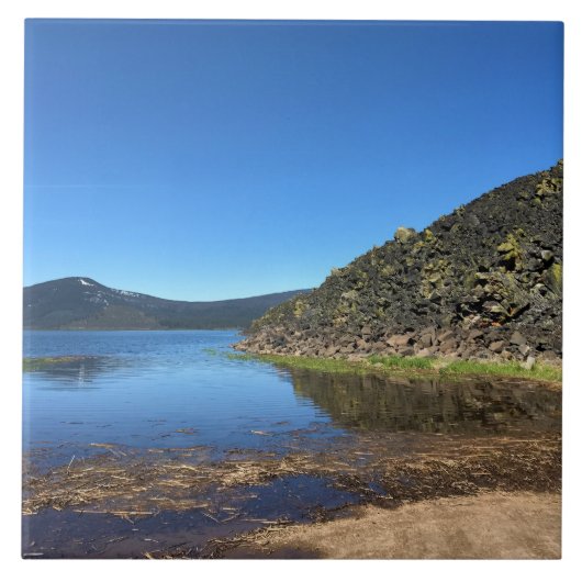 Davis Lake with Lava Rocks、または タイル (正面)