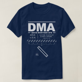 Davis-Monthan AFB Air Force Base DMA Tシャツ
