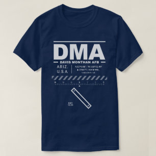 Davis-Monthan AFB Air Force Base DMA Tシャツ