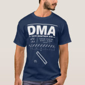 Davis-Monthan AFB Air Force Base DMA Tシャツ (正面)