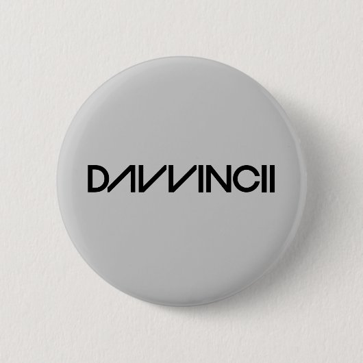 Davvincii 缶バッジ (正面)
