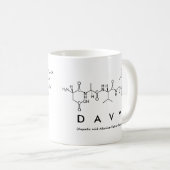 Davyペプチド名mug コーヒーマグカップ (正面右)