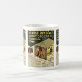 Davy Crockettのプレイハウスのテント コーヒーマグカップ (中央)