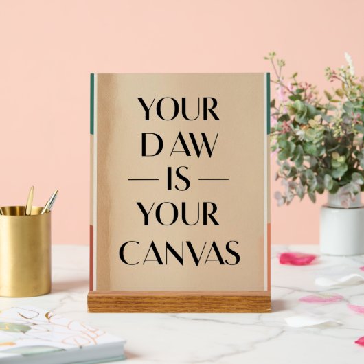 DAWはキャンバスオプション2 アクリルサイン (ウェディング)
