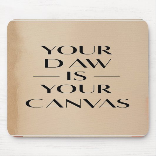 DAWはキャンバス マウスパッド (正面)