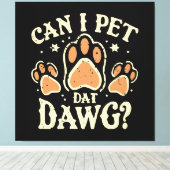 Dawgでペット可 キャンバスプリント (インサイチュ (ウッドフロア))