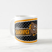 Dawgのポンドのチェーン・リンク コーヒーマグカップ (正面左)