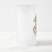 Dawgのポンドのフットボールのマグ フロストグラスビールジョッキ (中央)