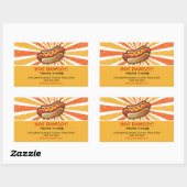 Dawgの熱いステッカー 長方形シール (シート)