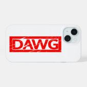 Dawgスタンプ iPhone 15ケース (裏面横)