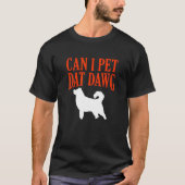 Dawg柴犬の種類に合わせおもしろい日本のる Tシャツ (正面)