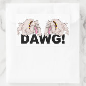 DAWG！シール 長方形シール (バッグ)