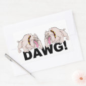 DAWG！シール 長方形シール (封筒)