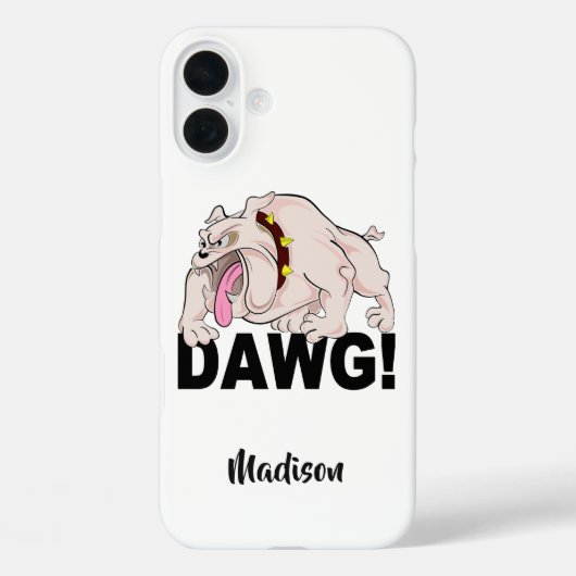 DAWG!名前をカスタムする Case-Mate iPhoneケース (裏面)