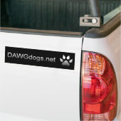 DAWGdogsの黒 バンパーステッカー (トラック上)