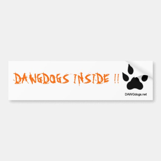 dawgdogs、中DAWGDOGS!! バンパーステッカー (正面)