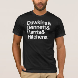 Dawkins及びDennett及びハリス及びHitchens. Tシャツ