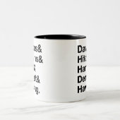 Dawkins&Hitchens&Harris&Dennett&Hawking -科学 ツートーンマグカップ (中央)
