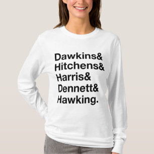 Dawkins&Hitchens&Harris&Dennett&Hawking -科学 Tシャツ