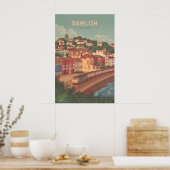 Dawlish Devon Seaside Travel Poster ポスター (キッチン)