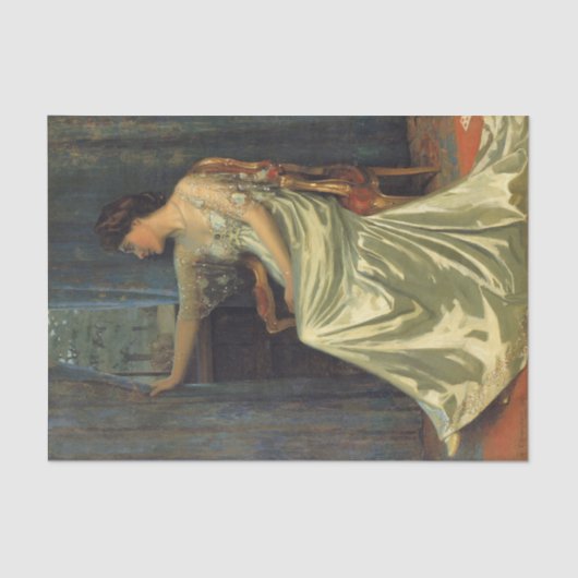 Dawn (1907) by Edmund Hodgson 頭が切れる 薄葉紙 (正面)