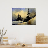 「Dawn #1」ランドスケープ・ポスター ポスター (キッチン)